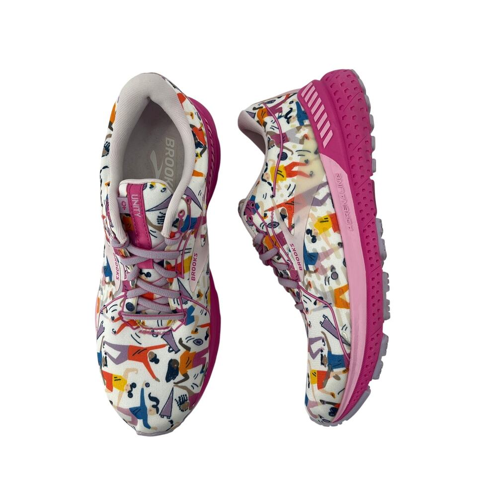 Brooks Unity Empower Her Adrenaline GTS Running Shoes Sneakers Womens 10.5 Pink